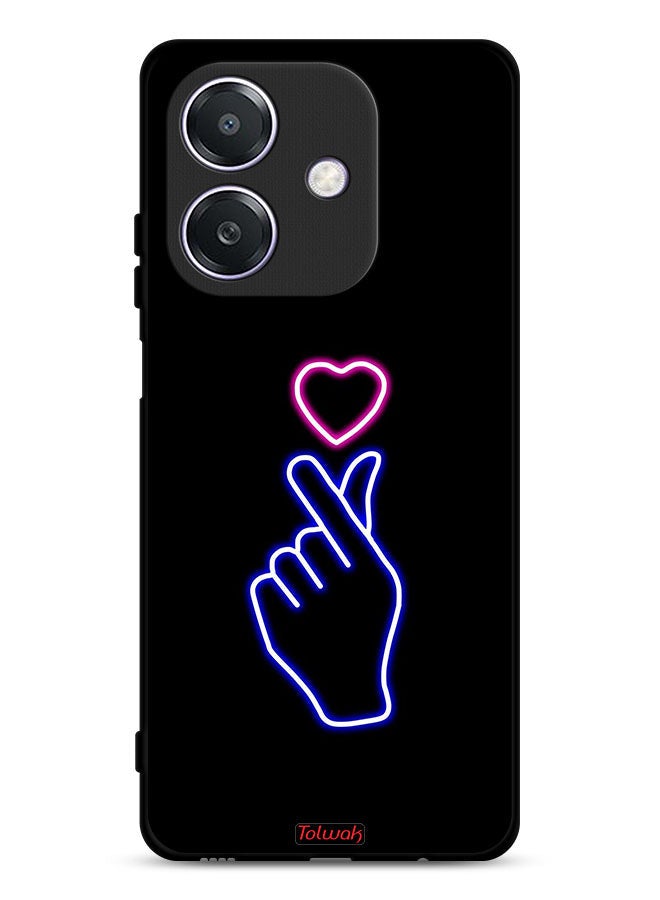 Tolwak Oppo A3x 5G Protective Case Cover Snap Heart Art - Image 1