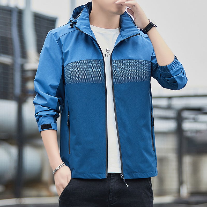 Coat Men'S Casual Fashion Brand Boys 2023 New Handsome All-Match Jacket Loose Top Clothes Men - Image 1