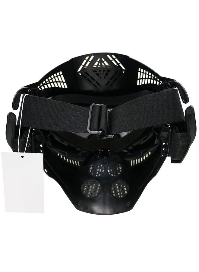 Generic Paintball Mask, Airsoft Mask Tactical Masks Full Face Gear with Goggles Impact Resistant for Hunting CS Survival Games Halloween Cosplay and Outdoor Activities (BLACK) - Image 3