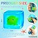 YVBBHE Blue Squeeze Cube with Luminous Octopus InsideSquishy Stress Fidget Gummy Toys Glow in The Dark Animal Maltose Sensory Toys for Kids Autism Stress Balls for Anxiety Stress Relief - Image 4
