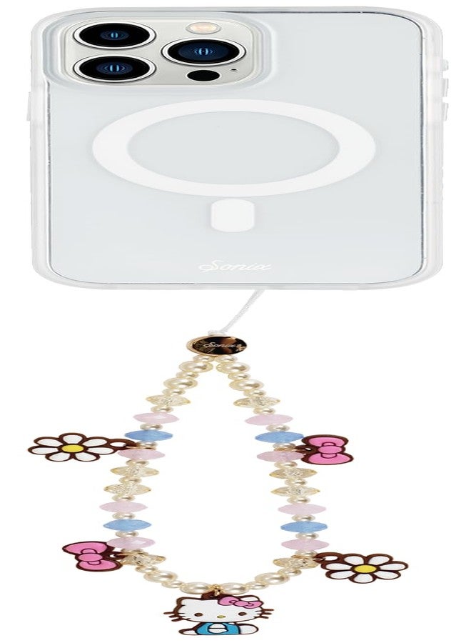 Sonix سونيكس × سانريو سحر الهاتف المزخرف | سوار مزخرف، حزام هاتف عالمي، وحبل هاتف محمول قابل للفصل مع تعليقات سيليكون | bows الوردية هالو كيتي - Image 3