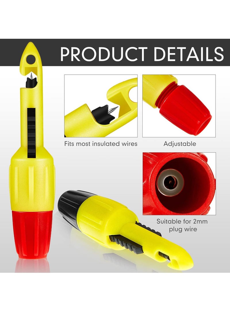 SYOSI Insulation Piercing Clips Set for Multimeter Testing, 4 Pieces Wire Piercing Probes for Voltage, Thermometer Testing, 2mm Piercing Tool  - Image 4