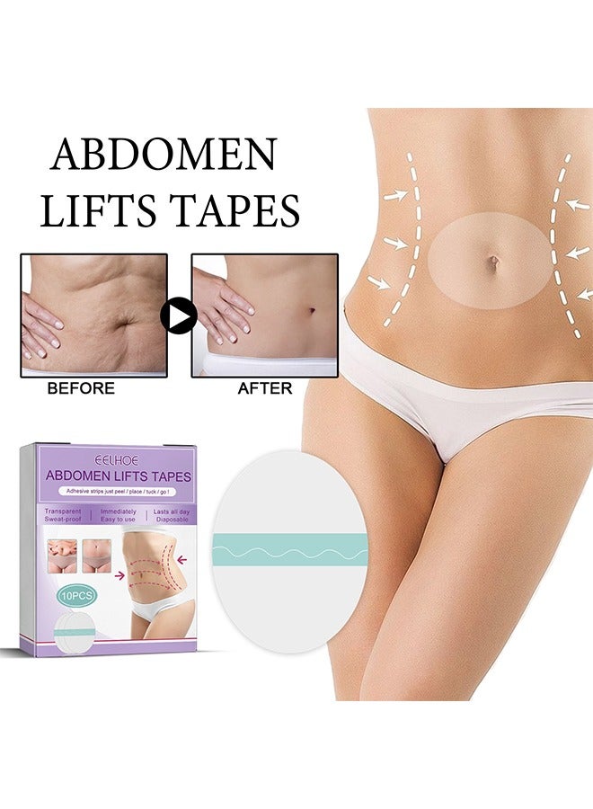 EELHOE Abdomen Lift Tapes, Body Tape, for Cellulite & Sagging Skin on Abdomen, 10 Pcs Lifts Cellulite & Sagging Skin on Abdomen, Smooths wrinkles - Image 1