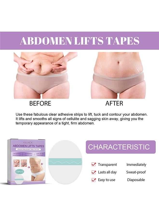 EELHOE Abdomen Lift Tapes, Body Tape, for Cellulite & Sagging Skin on Abdomen, 10 Pcs Lifts Cellulite & Sagging Skin on Abdomen, Smooths wrinkles - Image 5