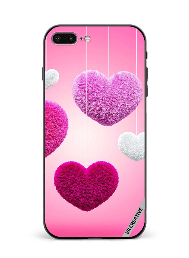 VR CREATIVE Protective Case Cover For Apple iPhone 7 Plus/8 Plus Colored Hearts Design Multicolour - Image 1