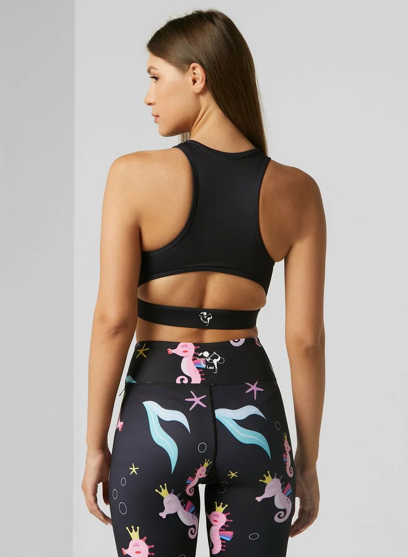 Flexi-Lexi Fitness Sassy Seahorse Cropped Bra