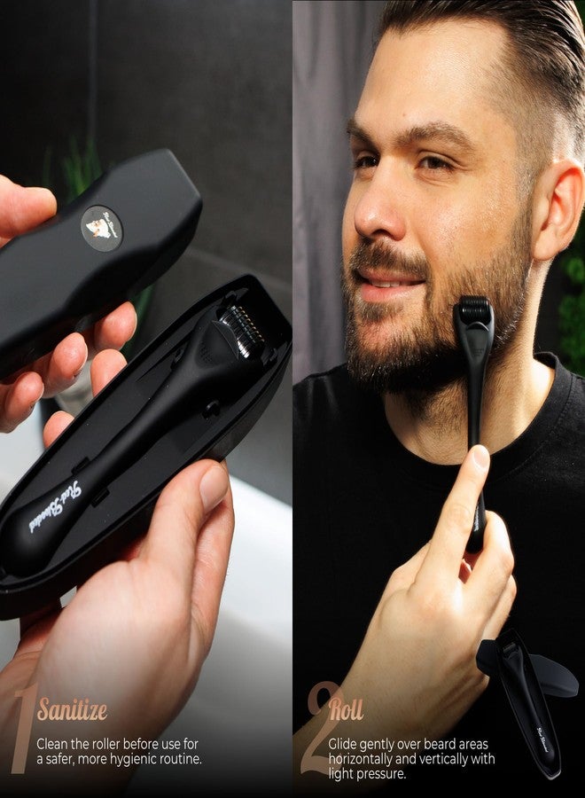 Red-Blooded Beard Derma Roller Scalp Hair Care – Microneedle dermaroller for Beard & Facial Hair, Rodillo para Minoxidil, Supports Thicker-Looking Beard, Patchy Beard Filler for Men - Image 3