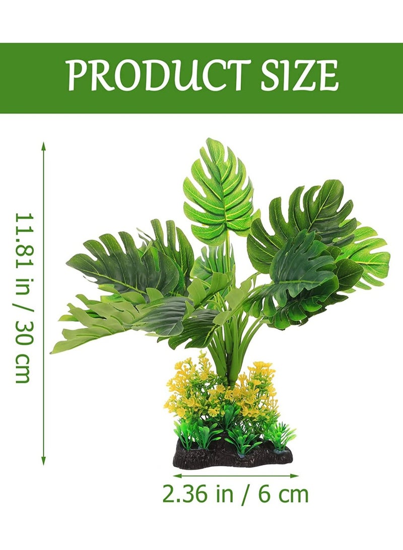 نباتات صناعية خضراء لتزيين حوض السمك - Image 4