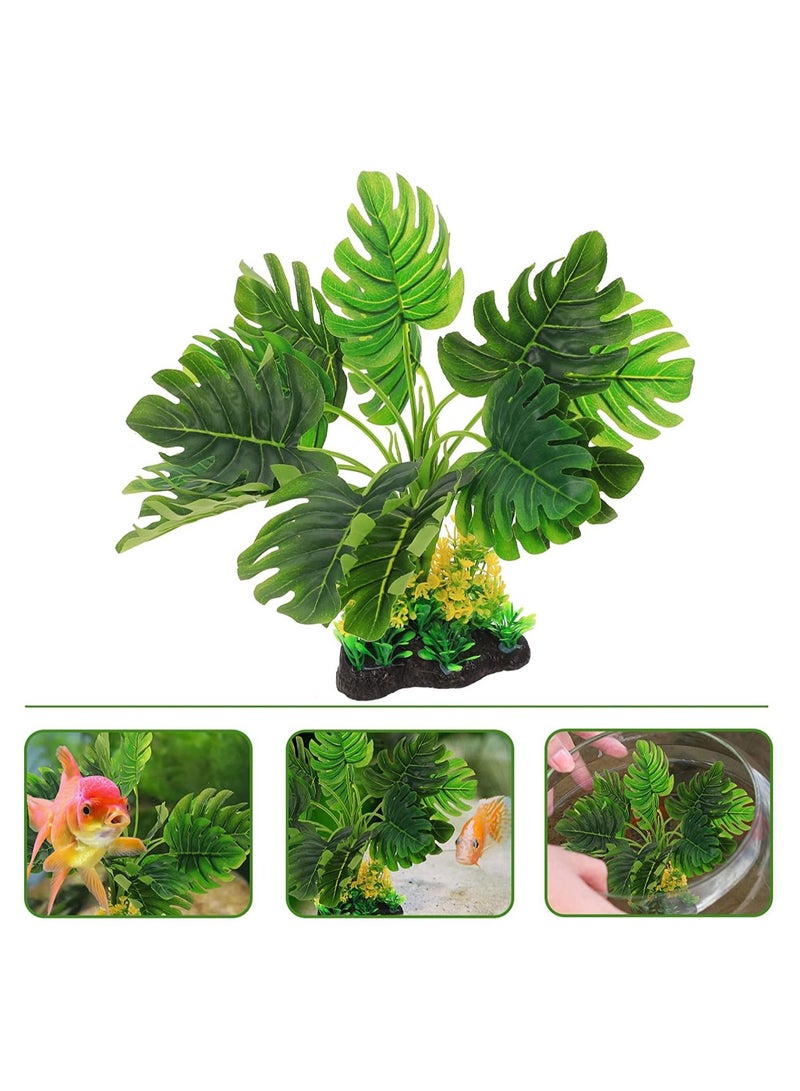 نباتات صناعية خضراء لتزيين حوض السمك - Image 1
