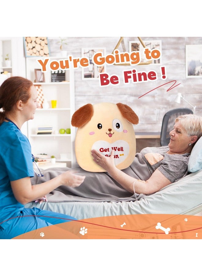 WEWILL 12’’ Get Well Soon Puppy Soft Plush Pillow Cute Get Well Dog Stuffed Animal Toy Gifts for Toddler Kids Boys Girls - Image 3