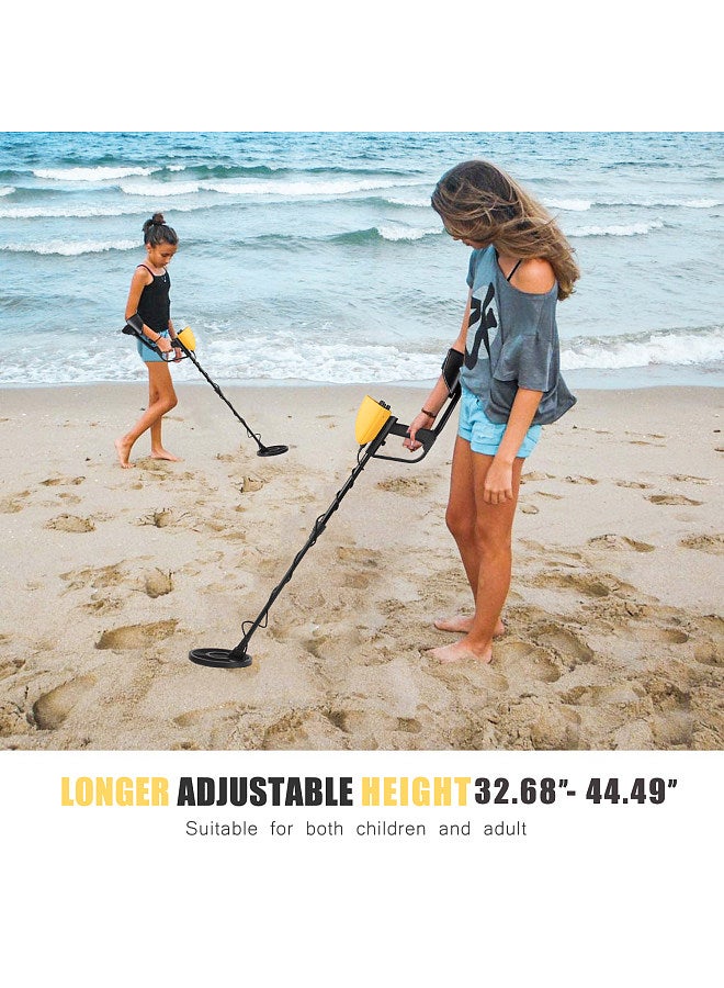 Underground Metal Detector High Precision Metal Finder Jewelry Treasure Hunter Gold Digger Metal Detecting Tools with All Metal & Disc Mode Waterproof 8-Inch Coil for Adults and Kids