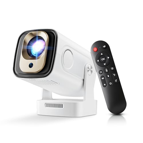 Salange [ Auto Focus & Keystone / 1080P Native ] Mini Projector with Wifi and Bluetooth 5.4, Portable Projector for Outdoor Movies/Bedroom, Built in Apps, Smart Proyector 4K Support (2026 Upgrade, White) - Image 1