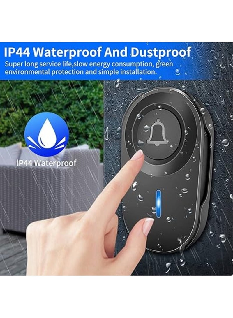 Sectyme Intellige Wireless Doorbell Outdoor Waterproof Smart Home Door Bell 48 Chords LED Flash Home Security Alarm - Image 1