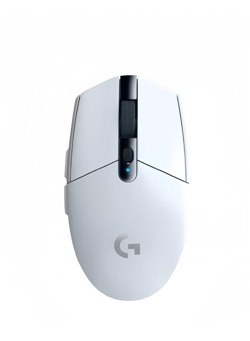 Logitech G304 Lightspeed wireless gaming mouse,HERO Sensor,Zero smoothing/acceleration/filtering,200 – 12,000 DPI,6 Programmable Button,250h Battery Life,On-Board Memory,White - Image 1