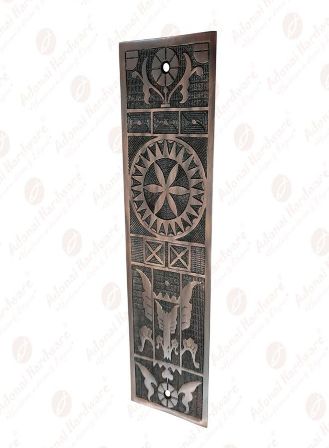 Adonai Hardware Decorative Aluminium Push Plate (9.96 Inch Ohel, Antique Copper) - Image 4