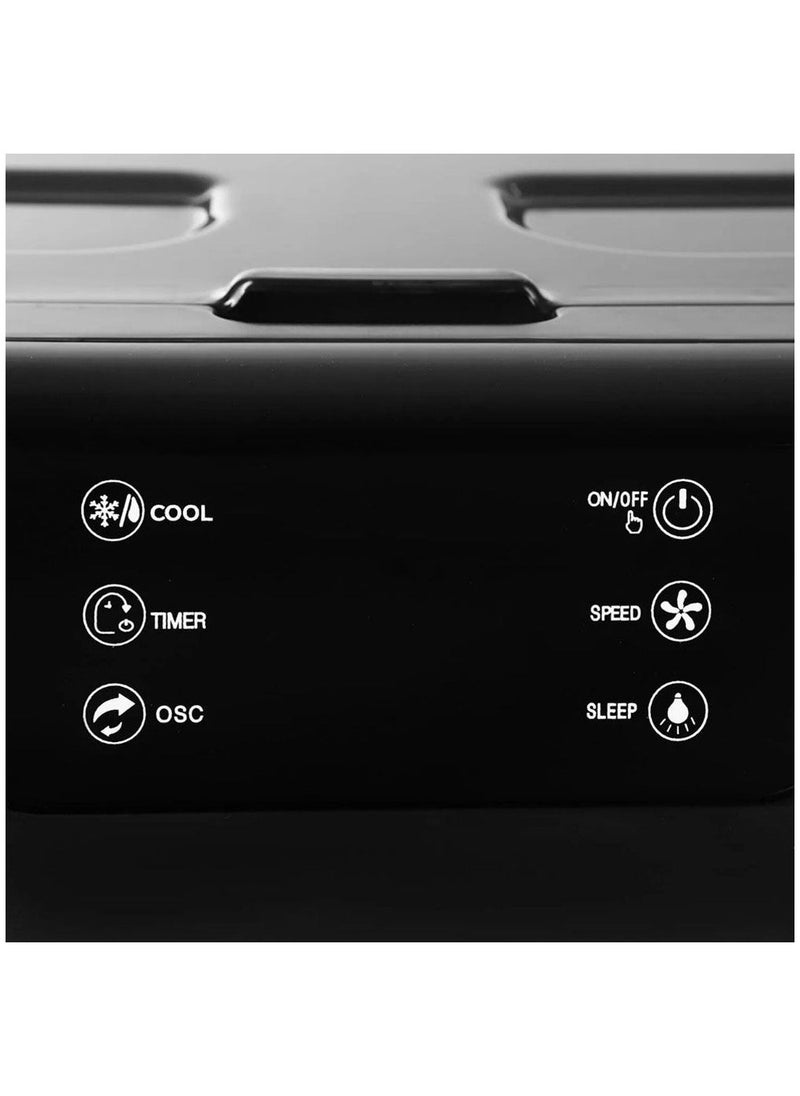Mienta - Minta air cooler with 3 speeds and two water tanks with a total capacity of 85 liters, black color - AC49138B - Image 1