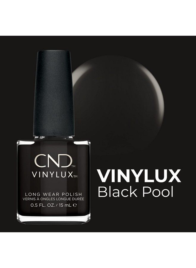CND Vinylux Longwear Nail Polish Gellike Shine & Chip Resistant Color Black Pool 0.5 Fl Oz - Image 3