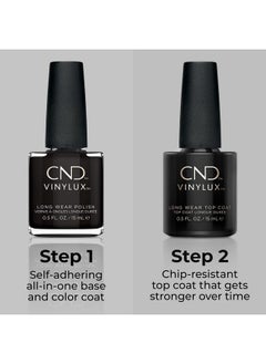 CND Vinylux Longwear Nail Polish Gellike Shine & Chip Resistant Color Black Pool 0.5 Fl Oz  - Image 5