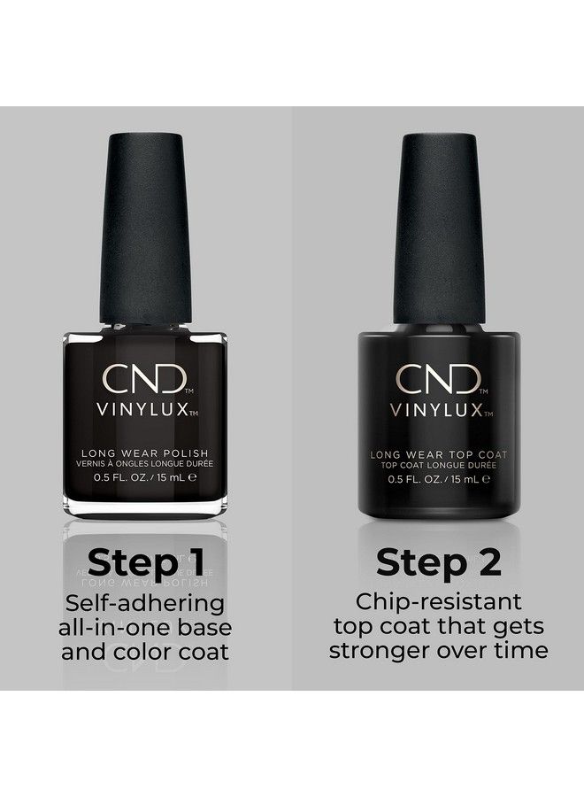 CND Vinylux Longwear Nail Polish Gellike Shine & Chip Resistant Color Black Pool 0.5 Fl Oz - Image 5