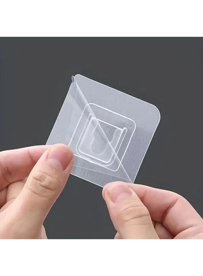 20pcs 10 Pairs Strong Adhesive Hooks No Trace No Drill Waterproof Wall Hanging Storage For Bathroom Kitchen - Image 3