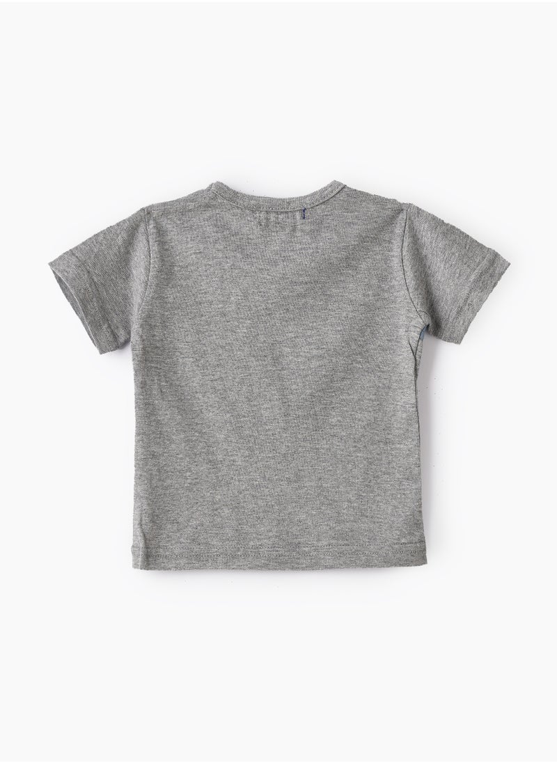 JAM Baby Boys Knit Cotton Graphic T-Shirt  - Image 2