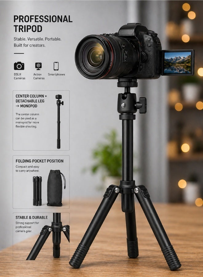 momax Momax Professional Camera Tripod Mount Stand Compact Aluminium 1.87 LBS ZC4179FB0E1DCB453303BZ