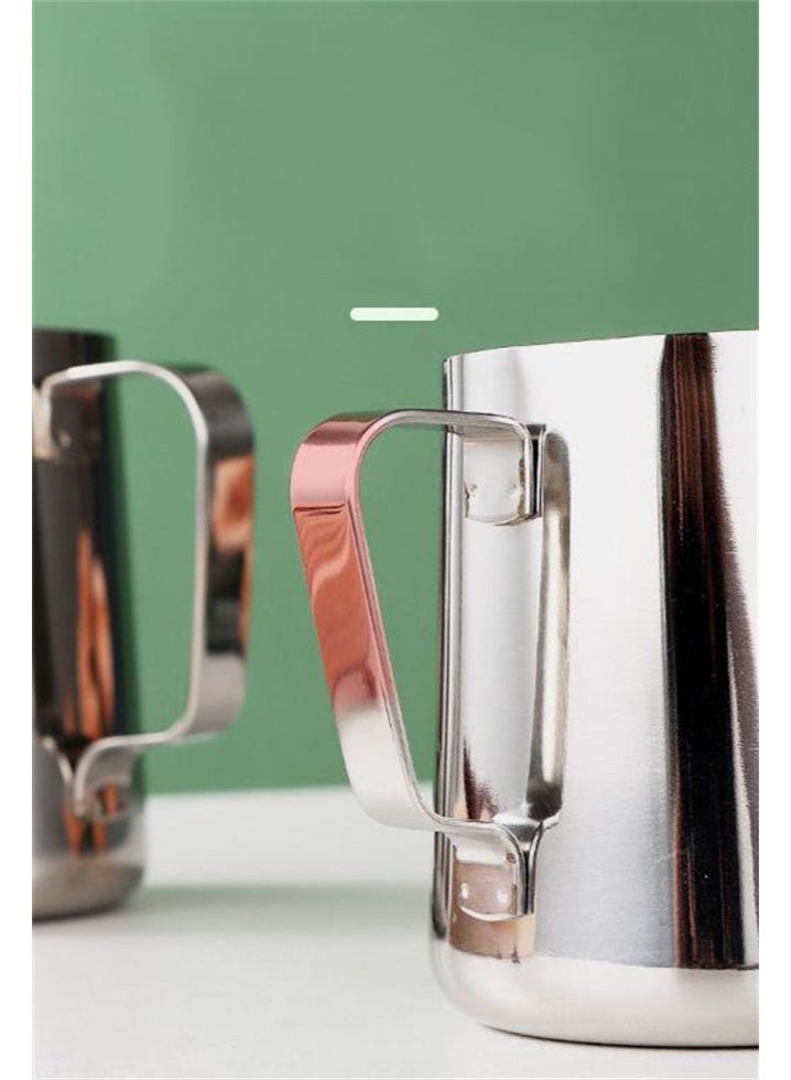 هومستر 600 مل وعاء قهوة تركية مع مقبض متين ومريح ، قهوة من الفولاذ المقاوم للصدأ والزبدة الدافئة ، وعاء حليب ممتاز ودفئة حليب - Image 4