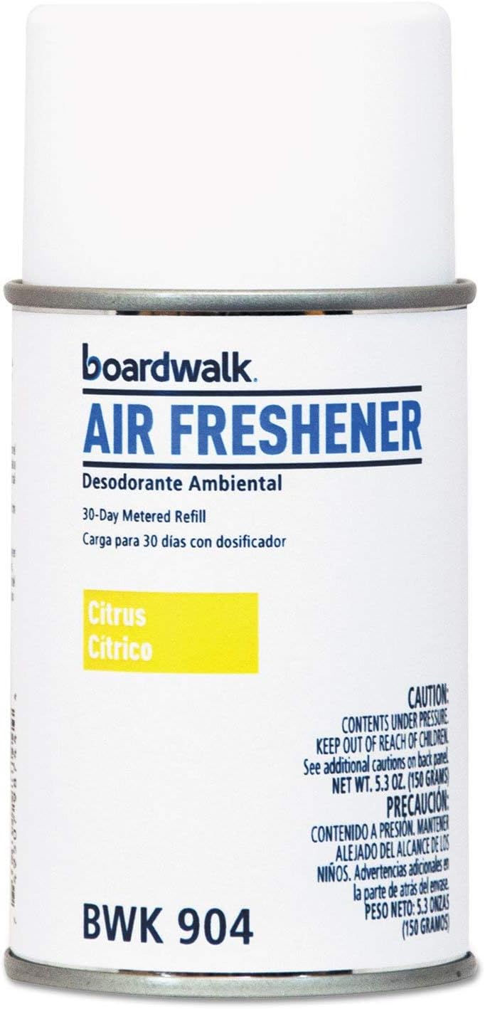 boardwalk Boardwalk 1048768 53 oz Aerosol Spray Metered Air Freshener Refills  Citrus Sunrise 12Carton 
