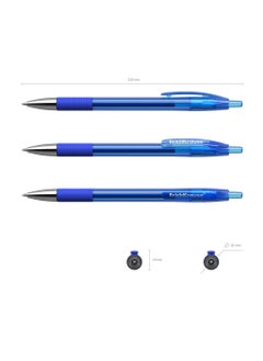 ErichKrause Retractable gel ink pen R-301 Original Gel MaticGrip 0.5, ink color: blue (box 12 pcs.)  - Image 4