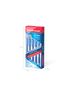 ErichKrause Retractable gel ink pen R-301 Original Gel MaticGrip 0.5, ink color: blue (box 12 pcs.)  - Image 5