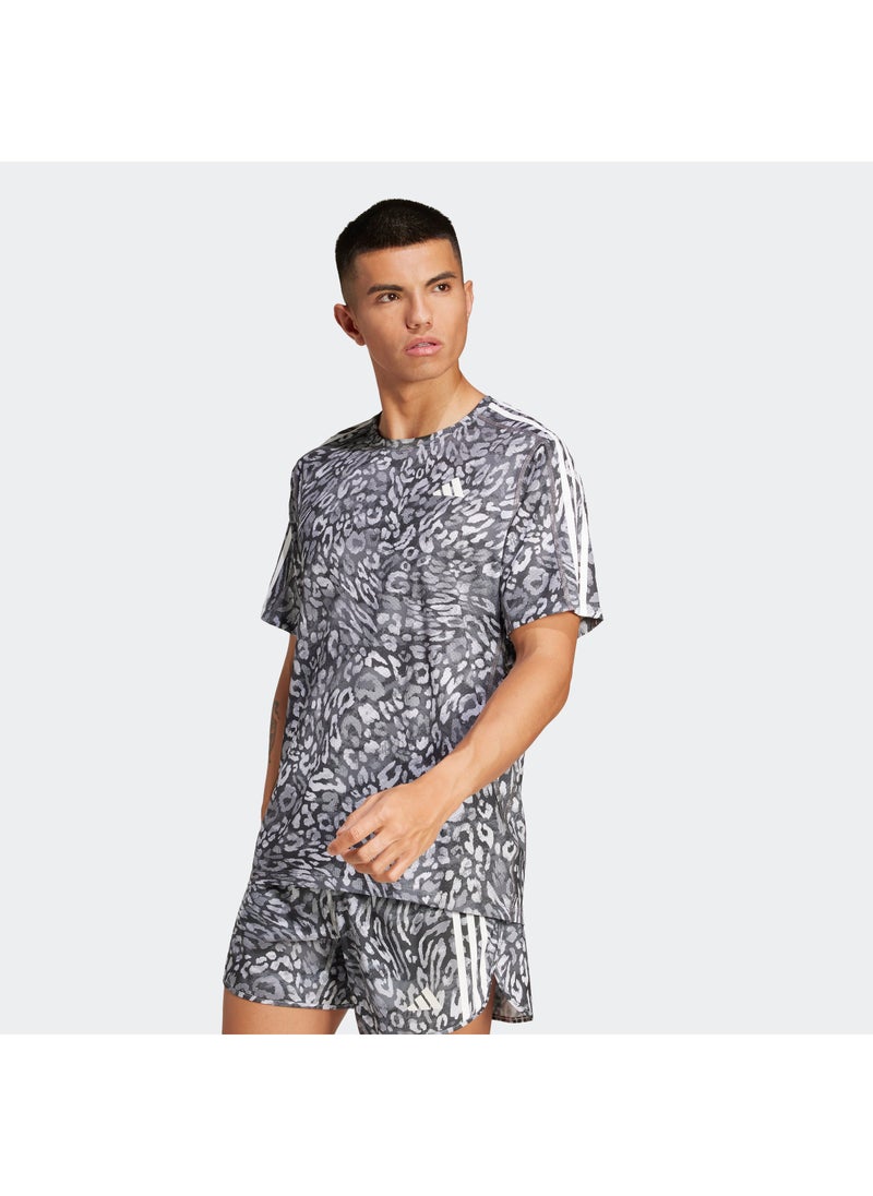Adidas Own The Run Climacool 3 Stripes T-Shirt  - Image 1