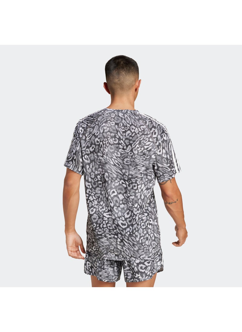 Adidas Own The Run Climacool 3 Stripes T-Shirt  - Image 2