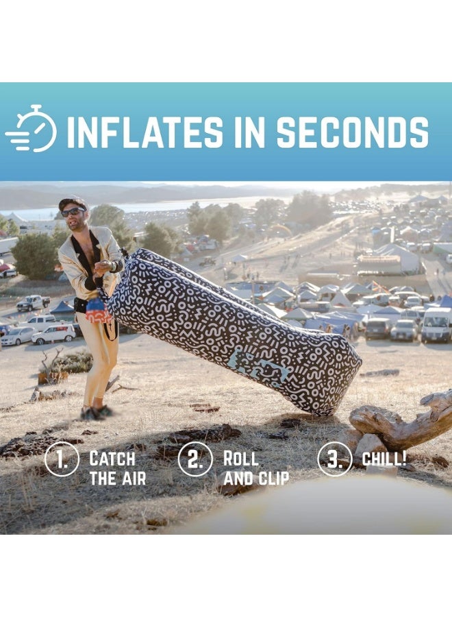 Meetion Inflatable Couch – Cool Inflatable Lounger. Upgrade Your Camping Accessories. Easy Setup Inflatable Chair is Perfect for Beach Gear  - Image 2