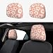 YANGDADA Vintage Groovy Flowers Cute Car Head Rest Covers 2 Piece Elastic Car Seat Headrest Protector Universal Fit Most Vehicles Auto Interior Accessories for Women Men - Image 2