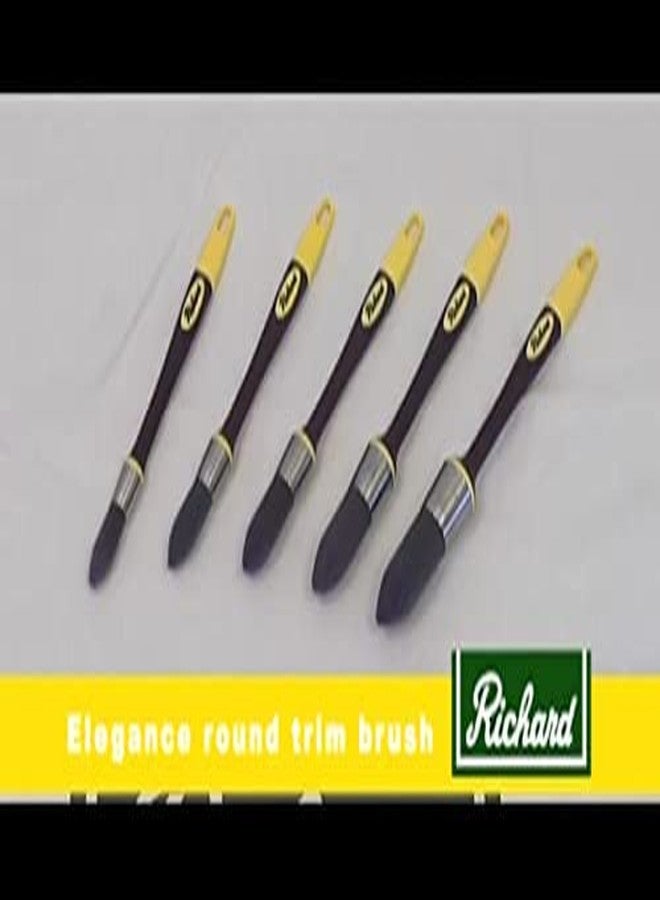Richard 13400 5/8", 3/4" and 1" Elegance Trim Paint Brush, 3 Pack. Edge Painting Tool, Trim Painting Tool, Cutting-in Tool for Windows and Ceilings. No-Shed, bristles. - Image 5