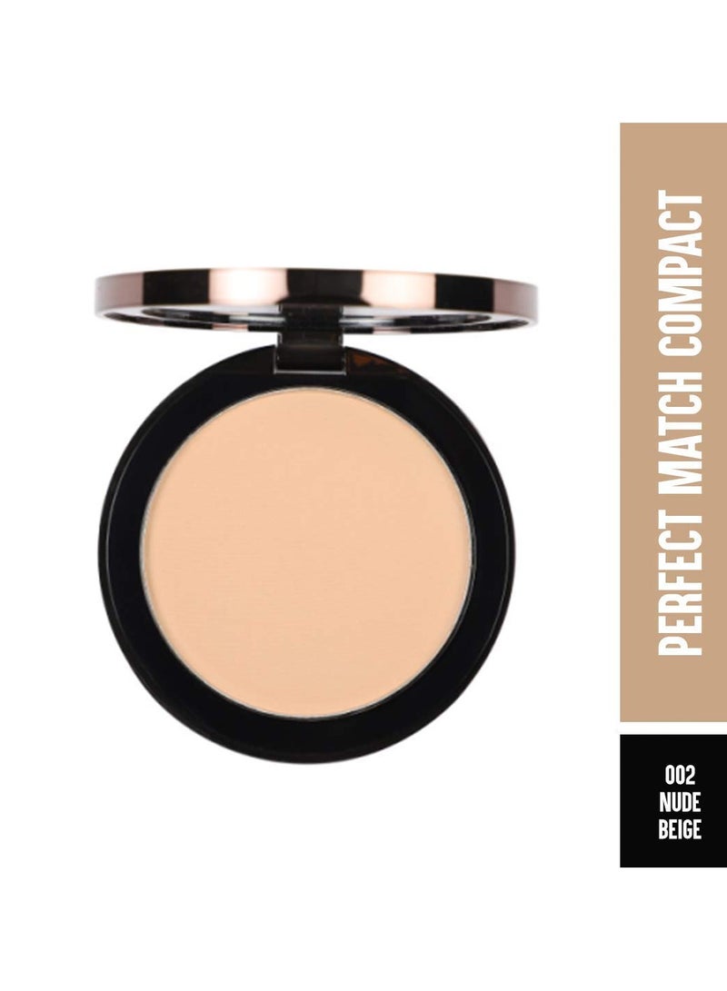 Colorbar Perfect Match Parfait Marier Compact Nude Beige 9g Lightweight Silky Texture Enriched with Hyaluronic Acid Vitamin E - Image 2