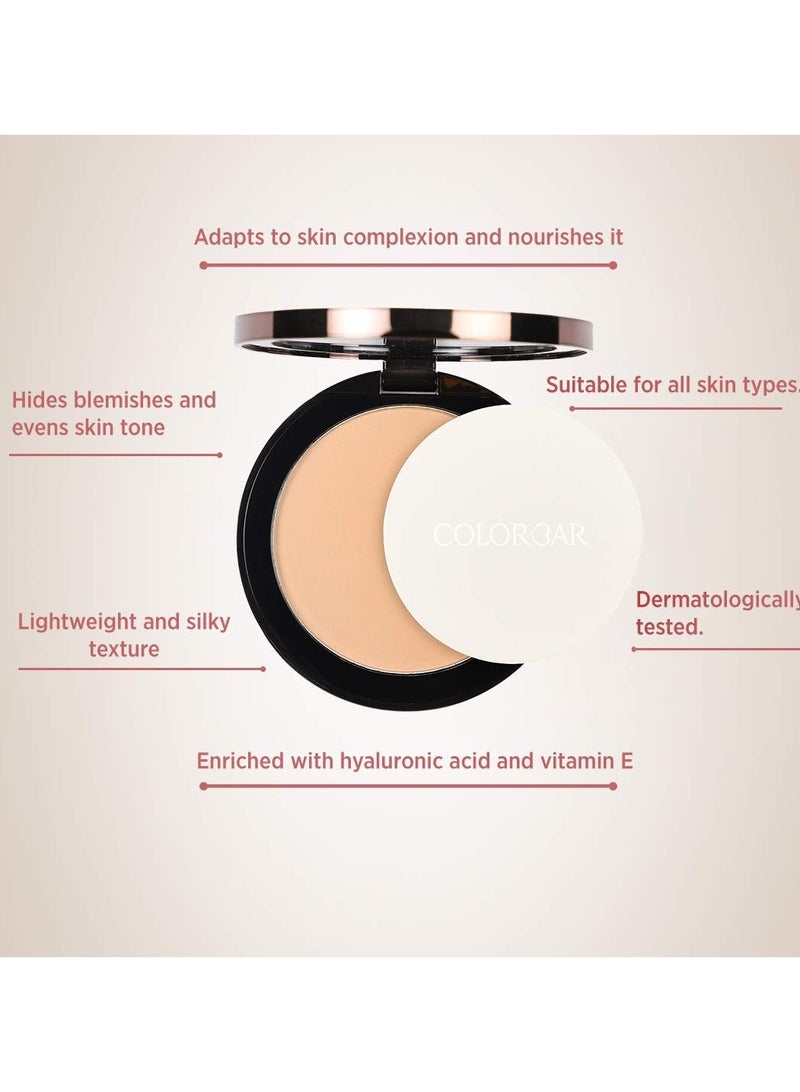 Colorbar Perfect Match Parfait Marier Compact Nude Beige 9g Lightweight Silky Texture Enriched with Hyaluronic Acid Vitamin E - Image 4