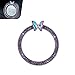 Zikefest Bling Car Engine Start Stop Decoration Ring Crystal Rhinestone Butterfly for Car Button Ring Auto Interior Accessories for Women Push to Start Button Cover Decoration Purple - Image 2