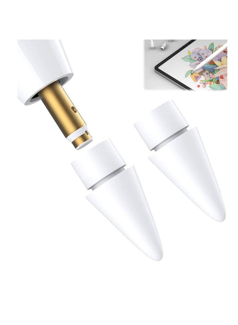 Stylus Replacement Tips for Apple iPad Pro Pencil, High Sensitivity and Pressure Sensitive, 2 Pack - Image 1