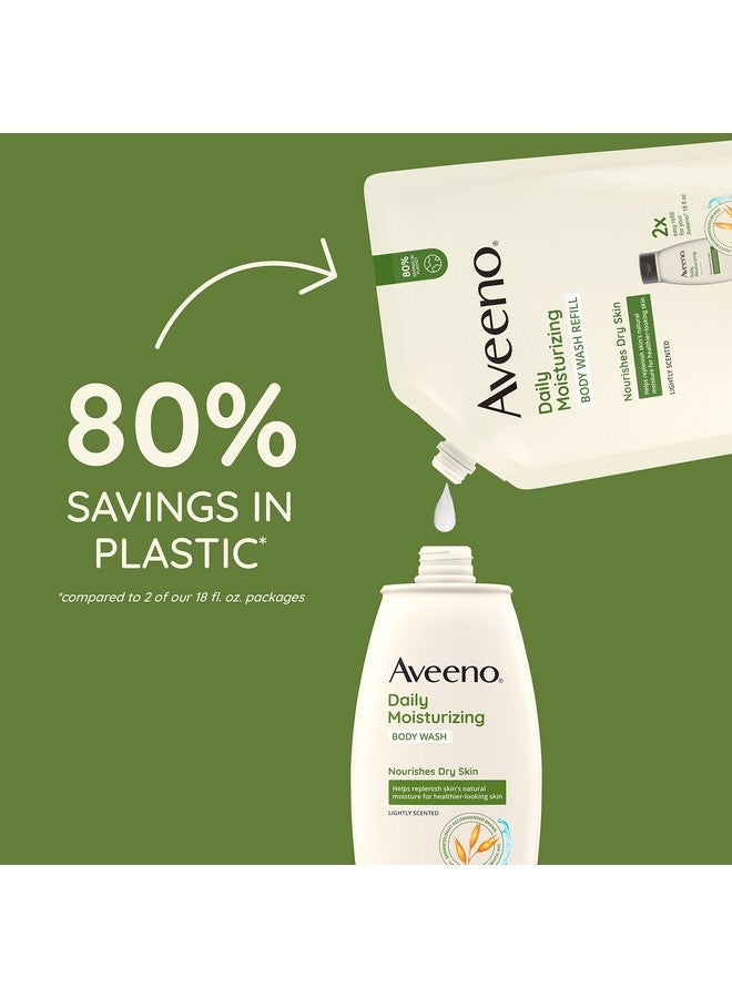 غسول الجسم أفينو المرطب اليومي، الشوفان المهدئ، عبوة قابلة لإعادة التعبئة، 36 أونصة سائلة - Image 2