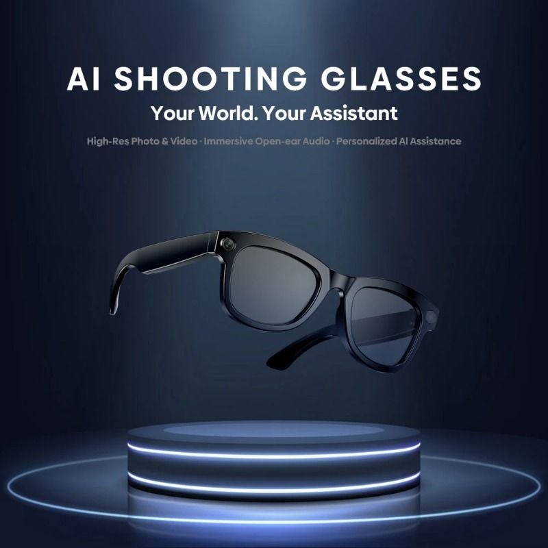 Zeblaze AI Shooting Glasses HD Photo Video Open-Ear Audio ChatGPT-4o AI WiFi 5GHz 32gb Memory, Black - Image 2