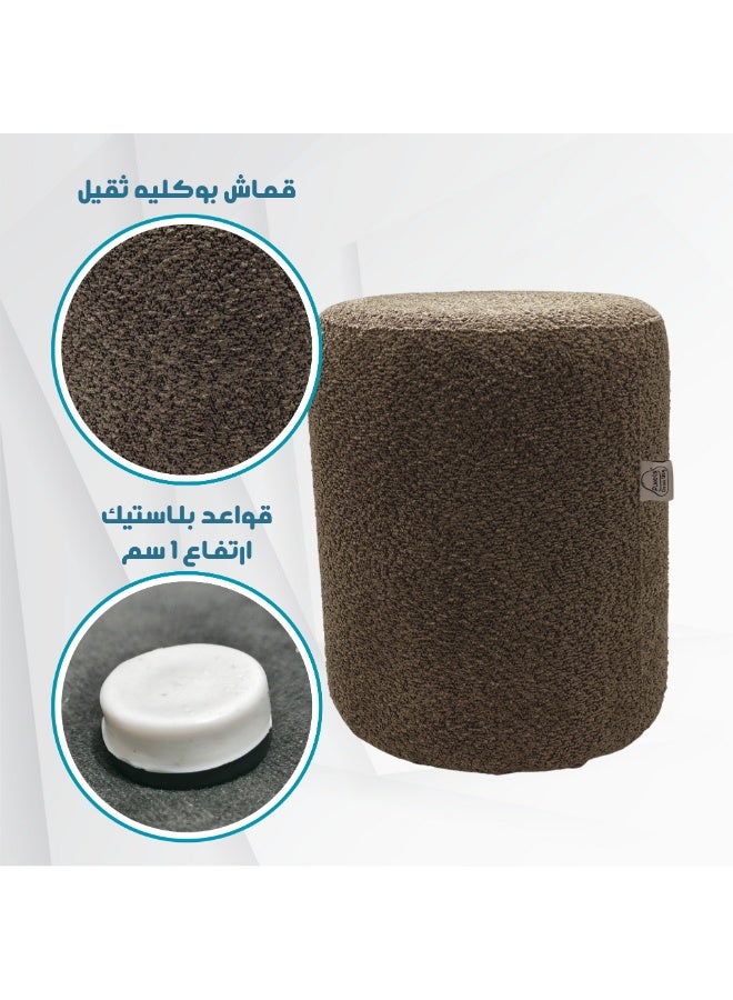 بكسل بين باج مقعد عثماني دائري كبير قماش بوكليه من بكسل بين باج، لغرفة المعيشة وغرفة النوم, كرسي تسريحة - Image 3