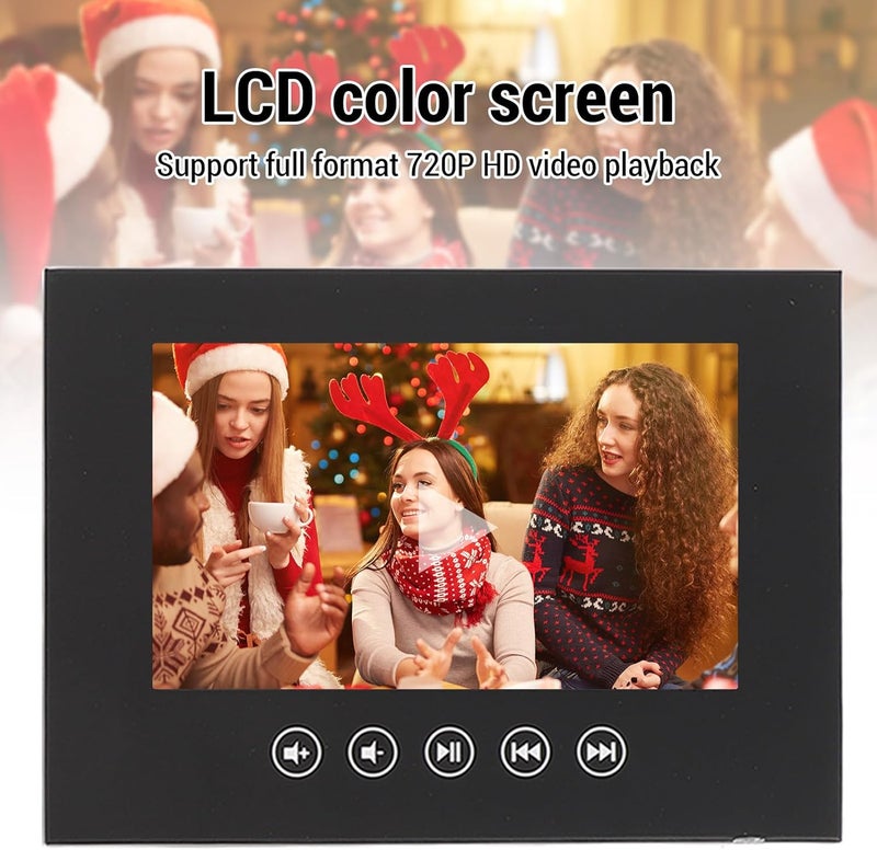 Yunseity Video Greeting Card, 720P HD Electronic Greeting Card with LCD Screen, 128M Memory Video Brochure for Father Day Mother Day Christmas Anniversary, Thanks Cards (10inch) - Image 5