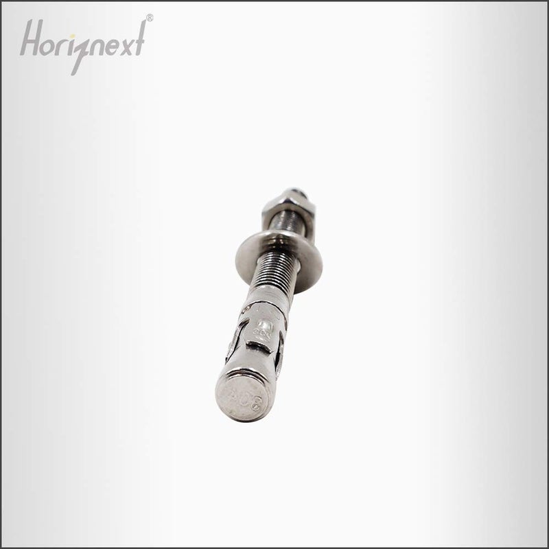 Horiznext 1/2" × 5-1/2" بوصة مثبتات قوية من الفولاذ المقاوم للصدأ، مسامير للخرسانة (4 قطع) - Image 4