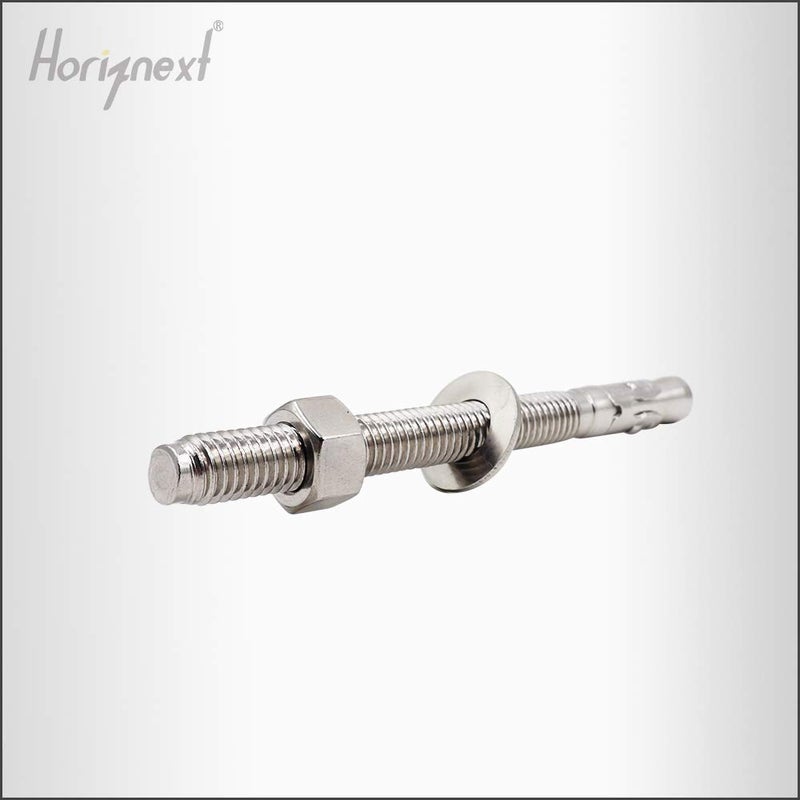 Horiznext 1/2" × 5-1/2" بوصة مثبتات قوية من الفولاذ المقاوم للصدأ، مسامير للخرسانة (4 قطع) - Image 5