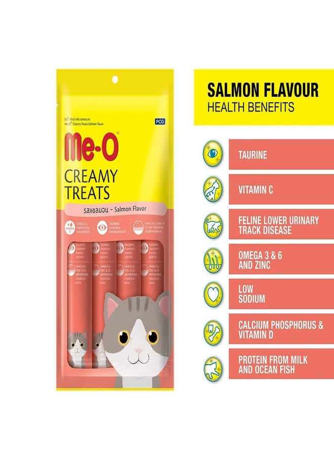 Me-O Creamy Cat Treats - Salmon Flavor, Small, 60g - Image 3