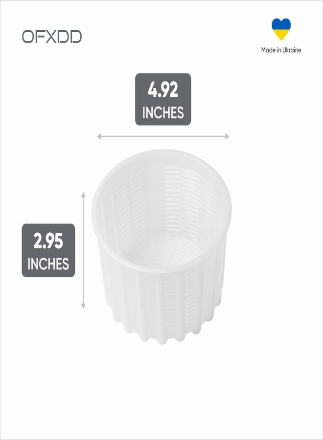 OFXDD Cheese Mold for Cheese Making 20 oz - Cheese Making Basket for Ricotta, Feta, Camembert - Strainer Perforated Plastic Molds for Making Soft Cheese All Types, 2 Pcs - Image 2