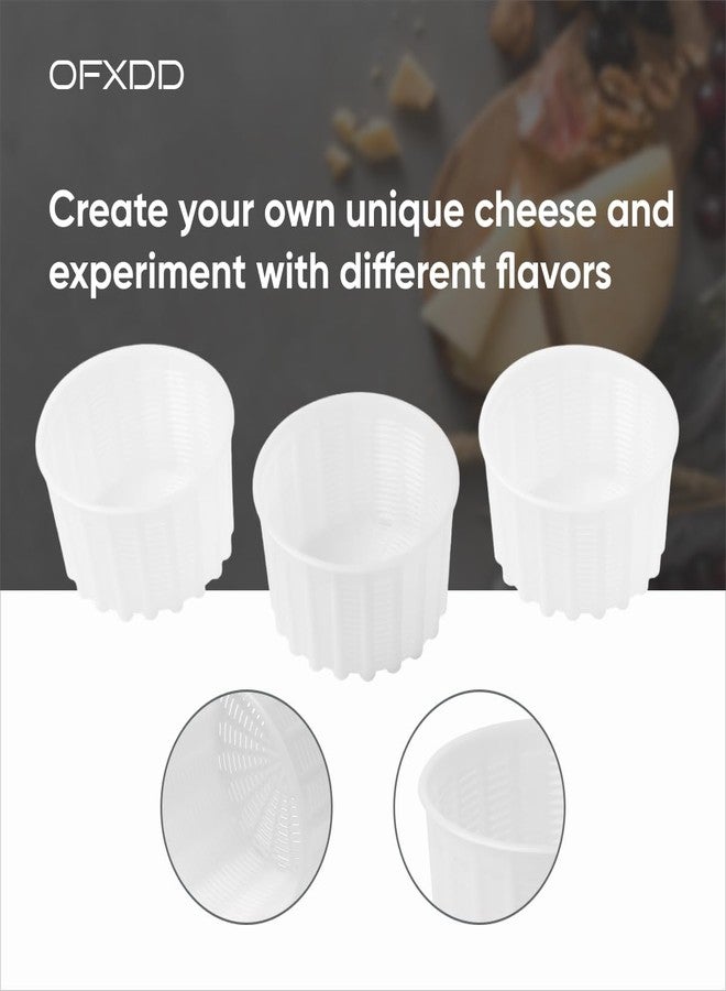 OFXDD Cheese Mold for Cheese Making 20 oz - Cheese Making Basket for Ricotta, Feta, Camembert - Strainer Perforated Plastic Molds for Making Soft Cheese All Types, 2 Pcs - Image 4