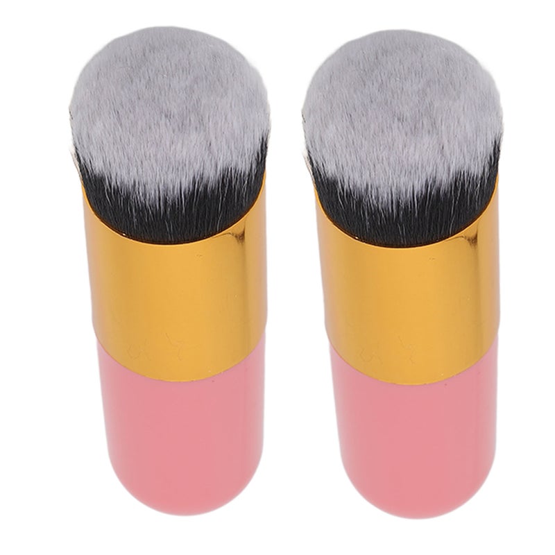 Foundation Brush Lightweight Portable Dense Synthetic Soft Bristles Cosmetic Brush for Liquid Cream Powder Blending - Image 2
