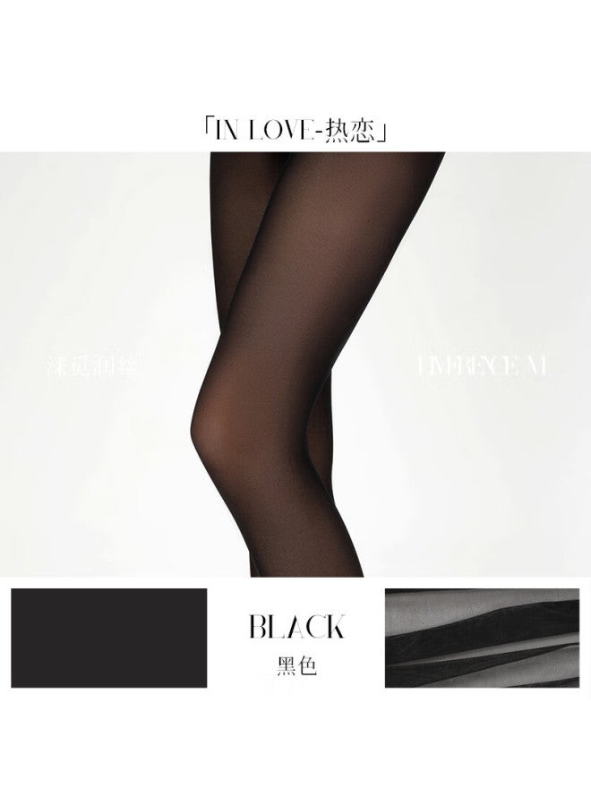 Limerence M "passionate Love Trilogy" Black 80d Autumn-winter Tights With Gusset Warm Leggings 1 Pair Size L - Image 4